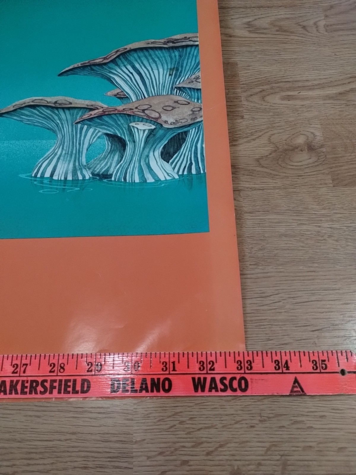 RARE 1973 Fish Yessongs 4 Roger Dean Cover Art Big-O Poster England Psychedelic