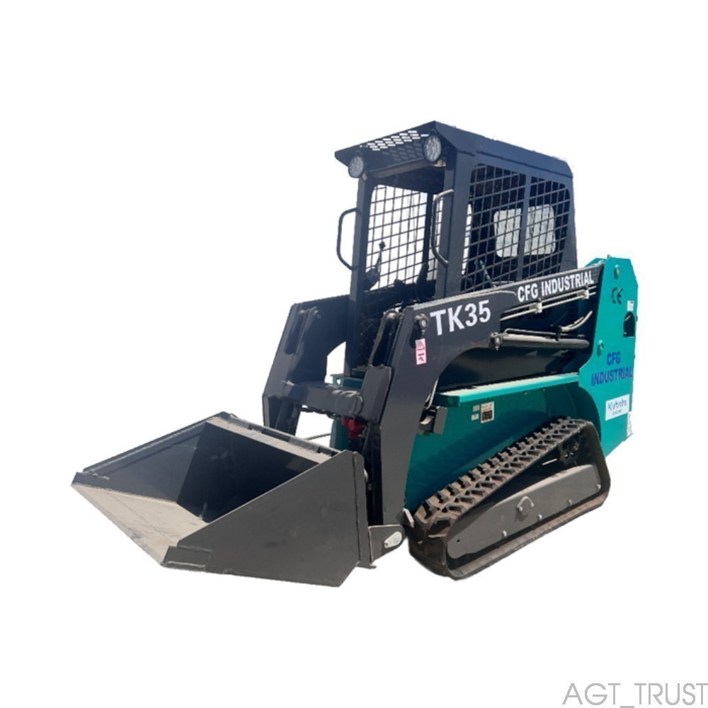 NEW 27HP 1.4 Ton CFG TK35 Tracked Mini Skid Steer Loader with Kubota Engine 2025