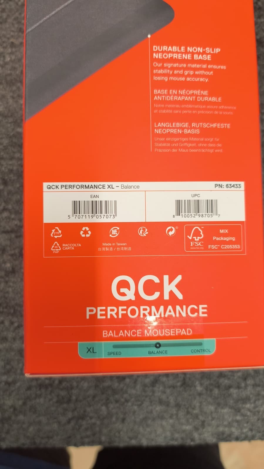 SteelSeries QcK Performance XL – Balance, Brand New Sealed