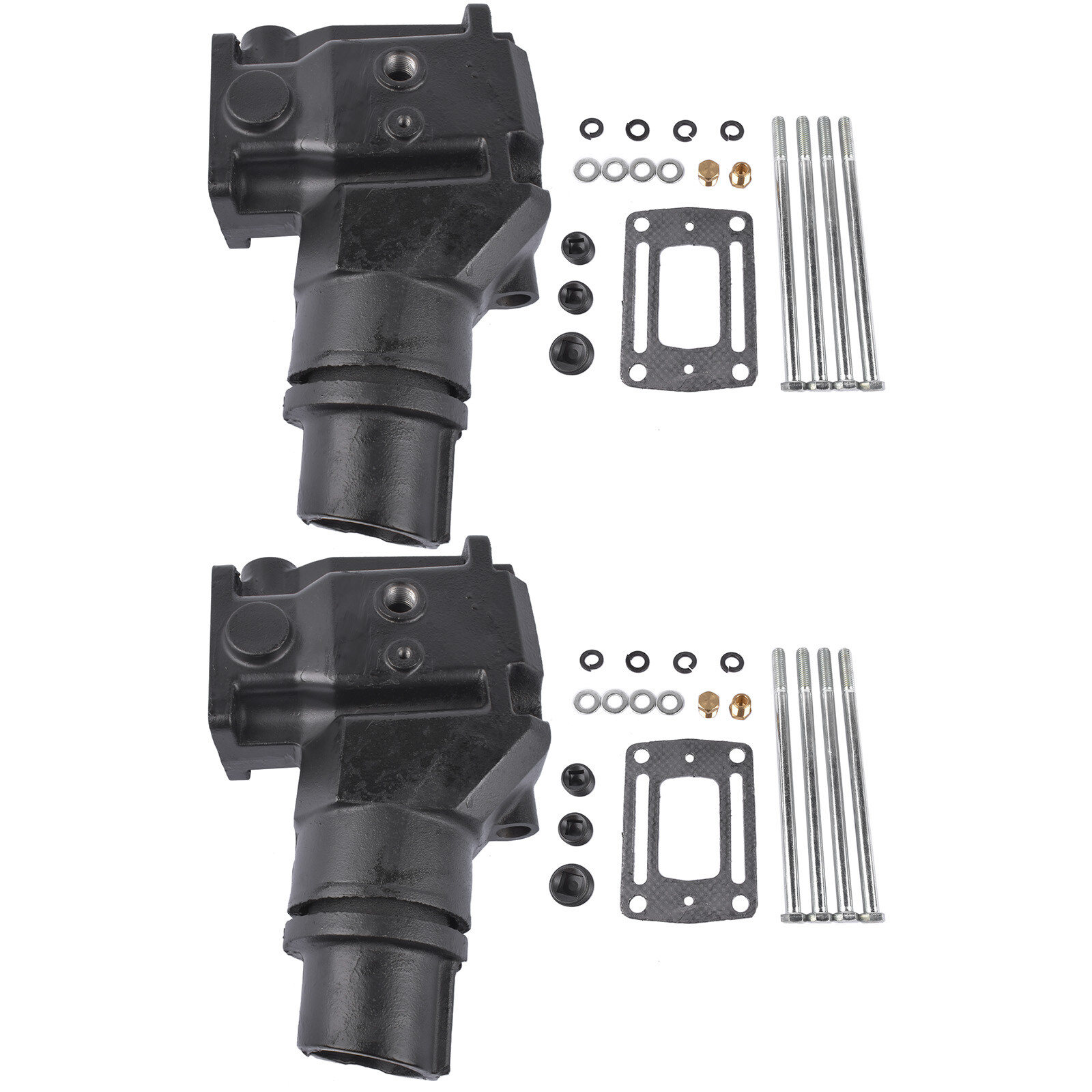 For V6 V8 Volvo Penta 2x Exhaust manifold Riser Elbow OMC 4.3 5.0 5.8 L 350 NEW