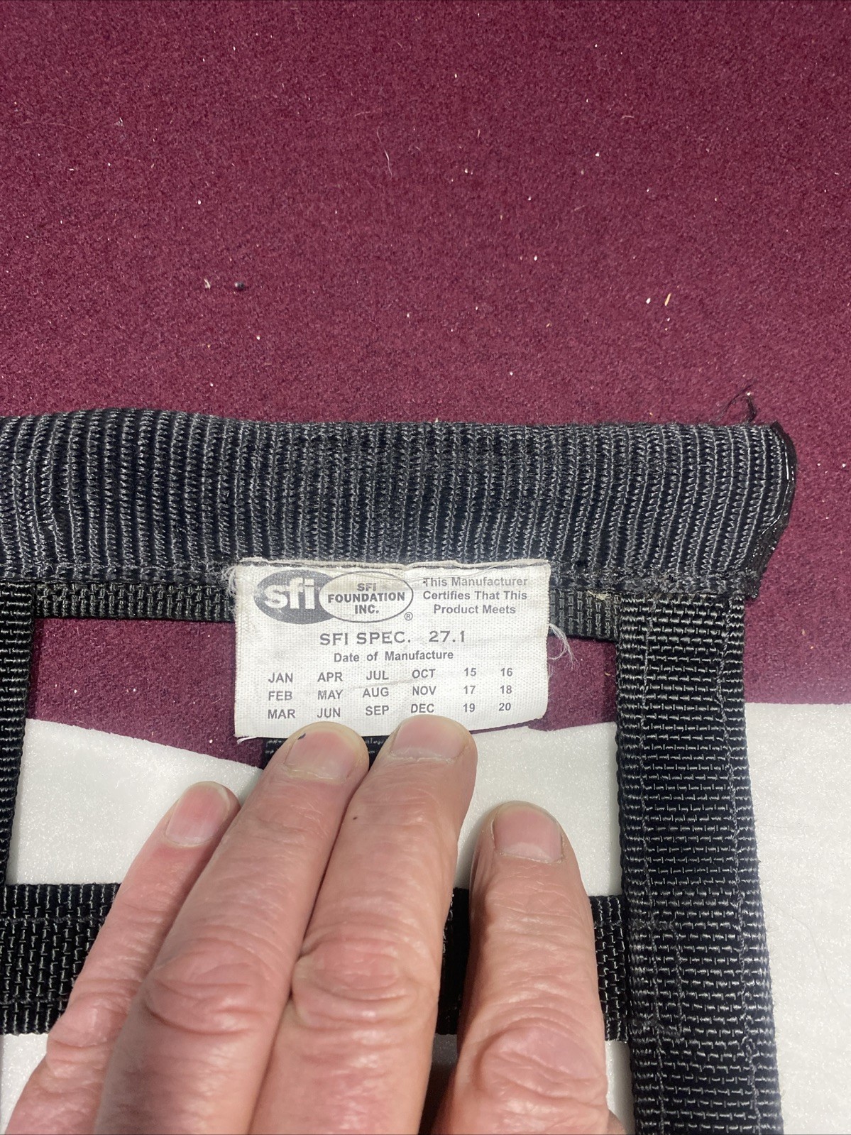 RJS Window Net, SFI 27.1, Black