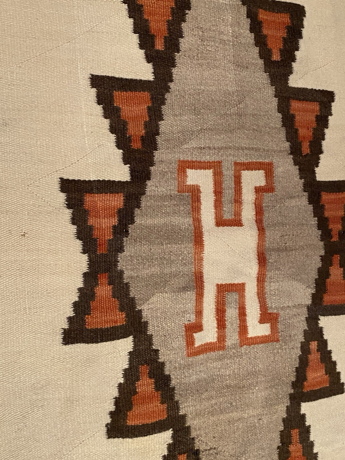 Antique Navajo Trading Post Rug Ganado Western Reservation 1915 Native American