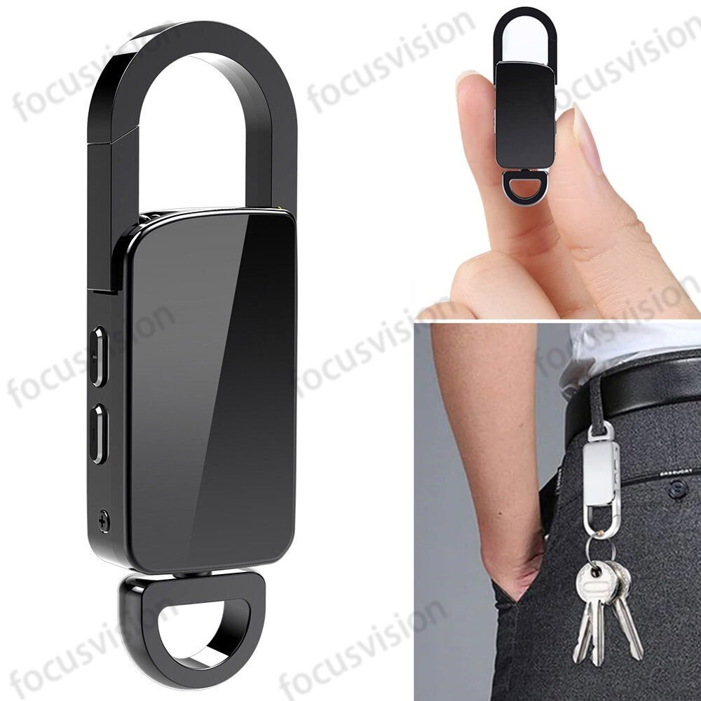 Mini Hidden Spy Digital Audio Recorder Voice Activated Key Chain MP3 Dictaphone