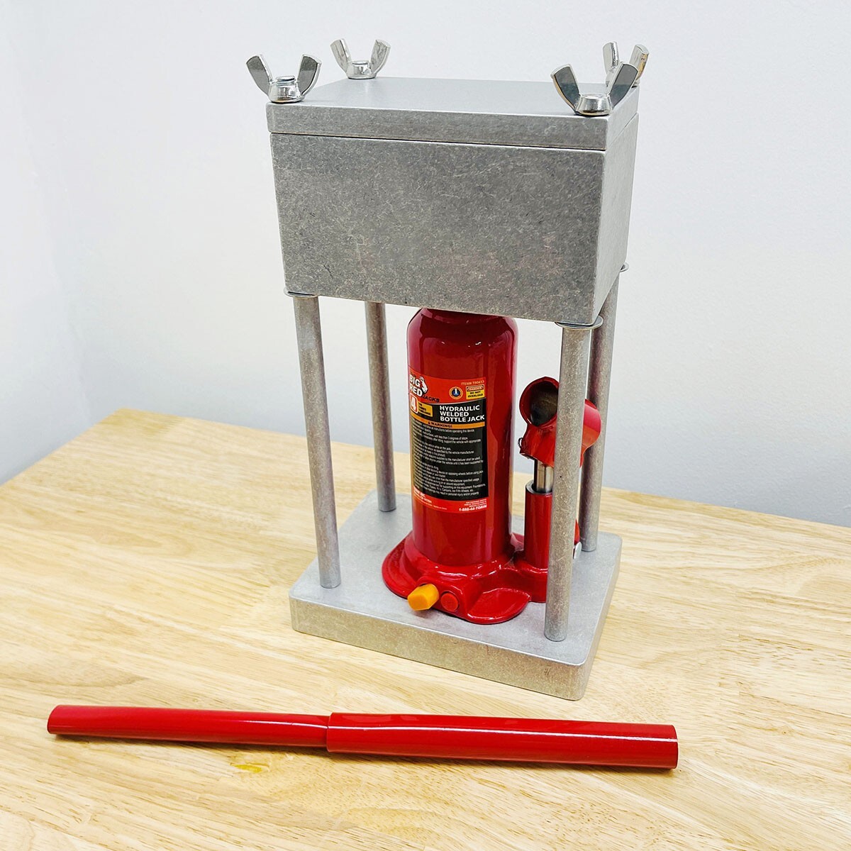 AUTUMN Brick Press, 4-Ton Capacity, 5 x 3 IN brick size - Made in USA OPEN BOX