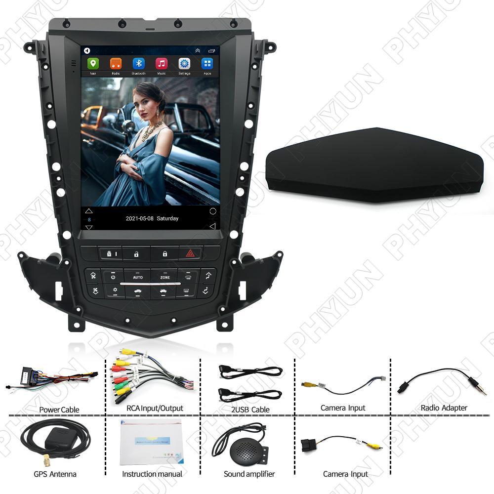 9.7'' Vertical Stereo Radio Android 11 GPS Head Unit For Cadillac SRX 2009-2012