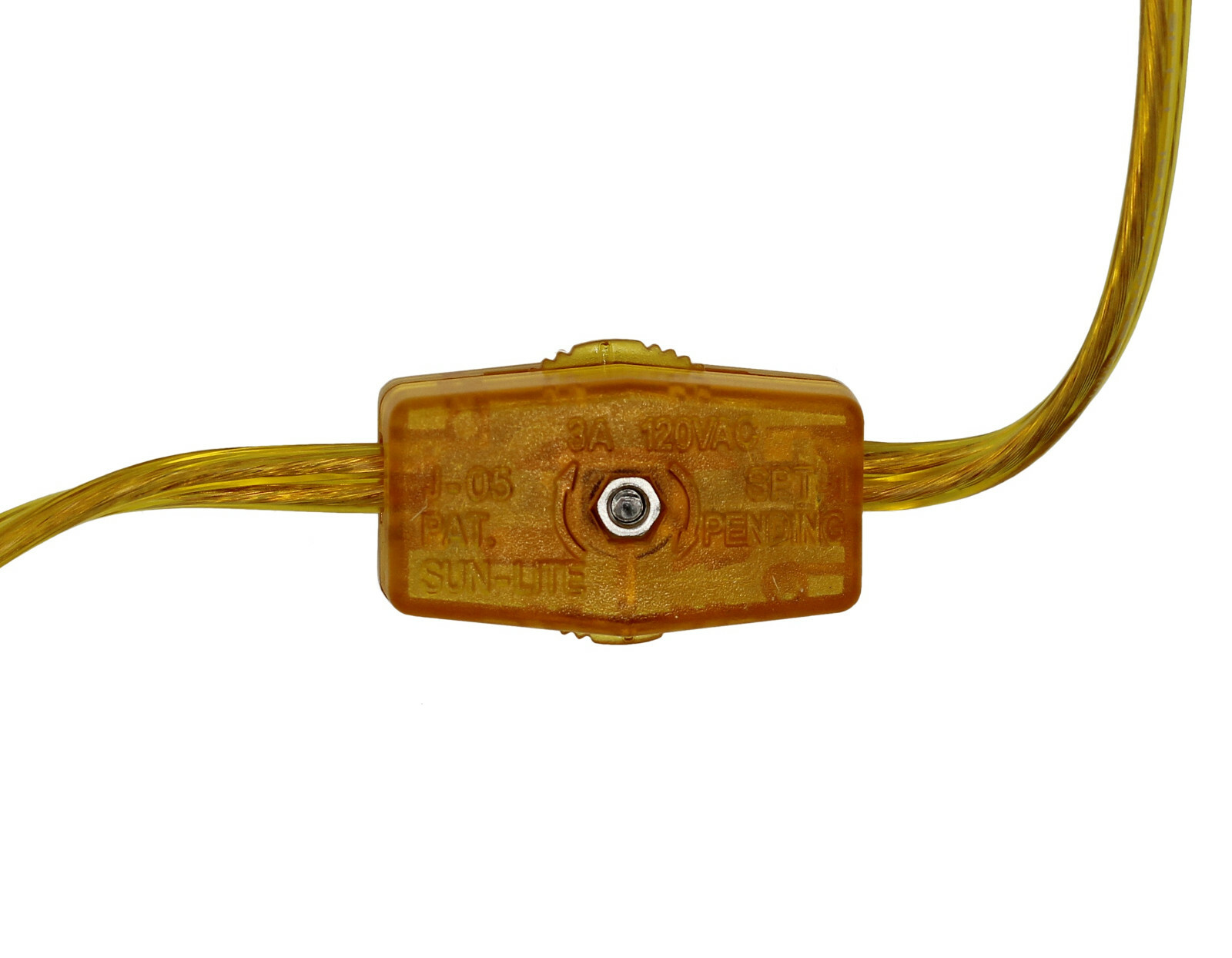 Lamp Cord With Rotary Switch, Polarized Plug, Stripped Ends Ready for Wiring