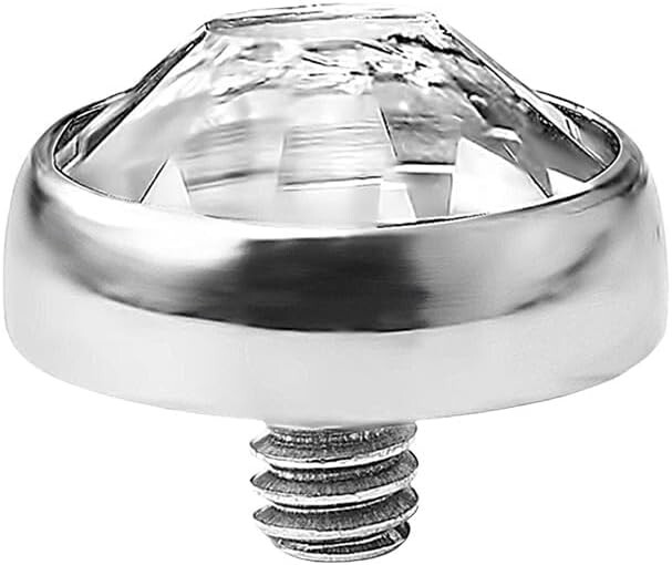 14G Dermal Piercing Kit 4mm CZ Base MicroDermal Anchor Hemostat Forceps Punch