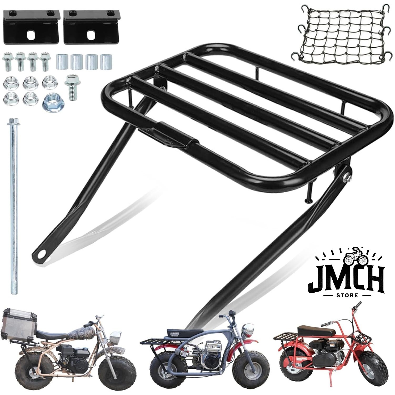 Mini Bike Rear Cargo Rack Assembly Kit for Coleman CT200U EX BT200X, Axis M200