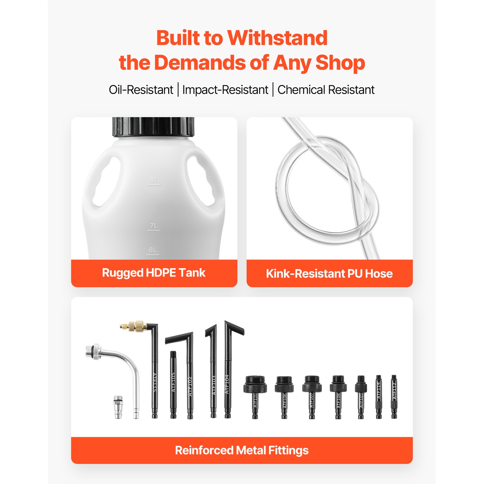 Uimoso Transmission Fluid Pump 2.11 Gal Dual-Function ATF Refill System