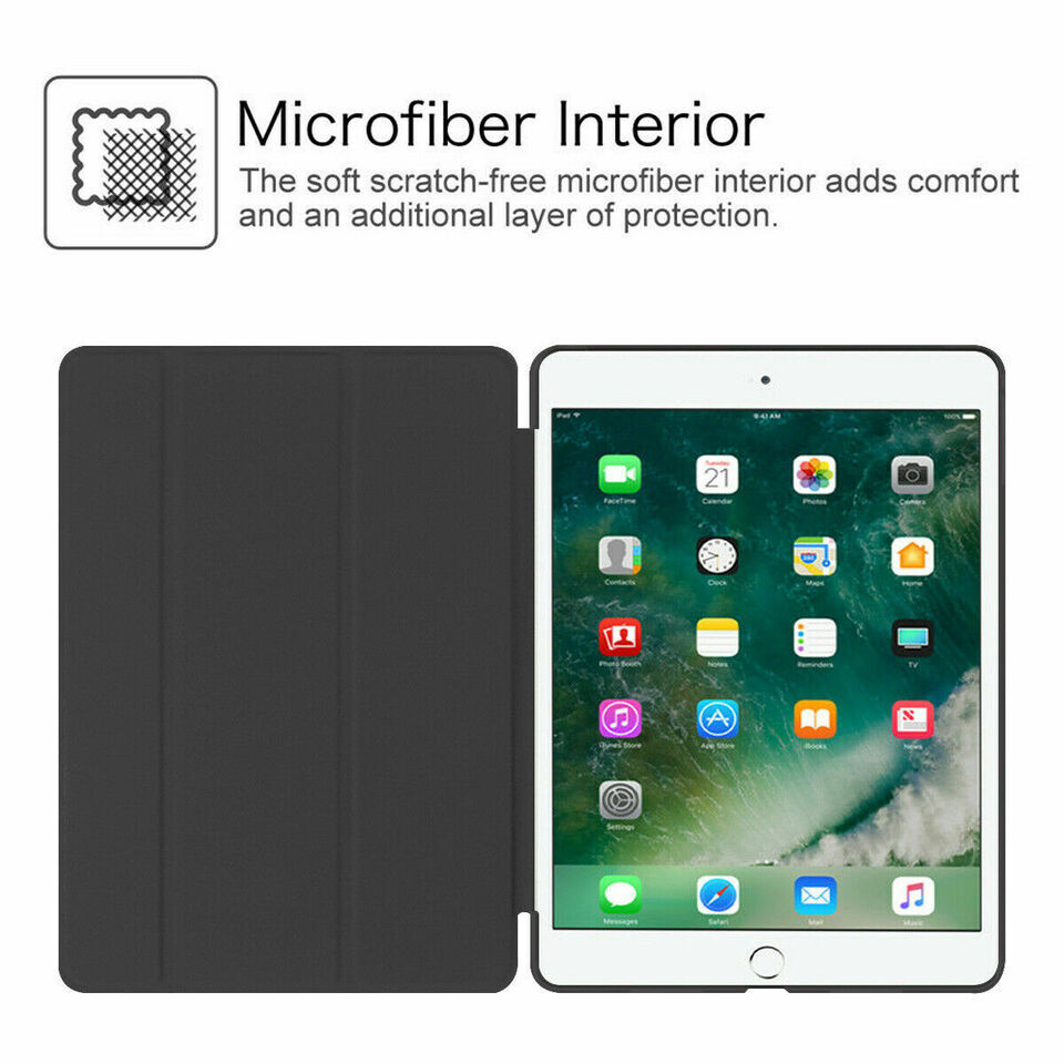 Leather Stand Flip Case For Apple iPad 9th 8th 7th 6th 5th Generation 10.2 Cover