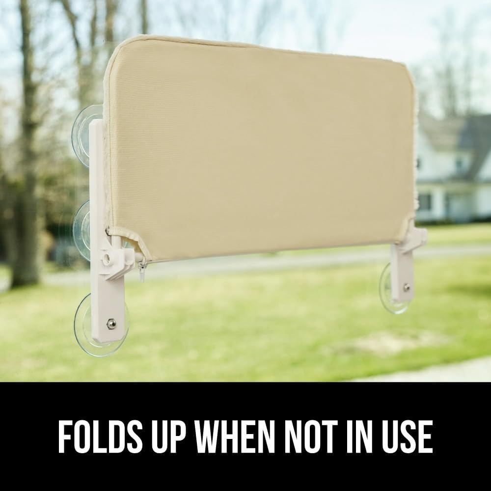 Cat Window Perch, Foldable Hammock Bed with 6 Large Suction Cups, Holds 40lbs, L