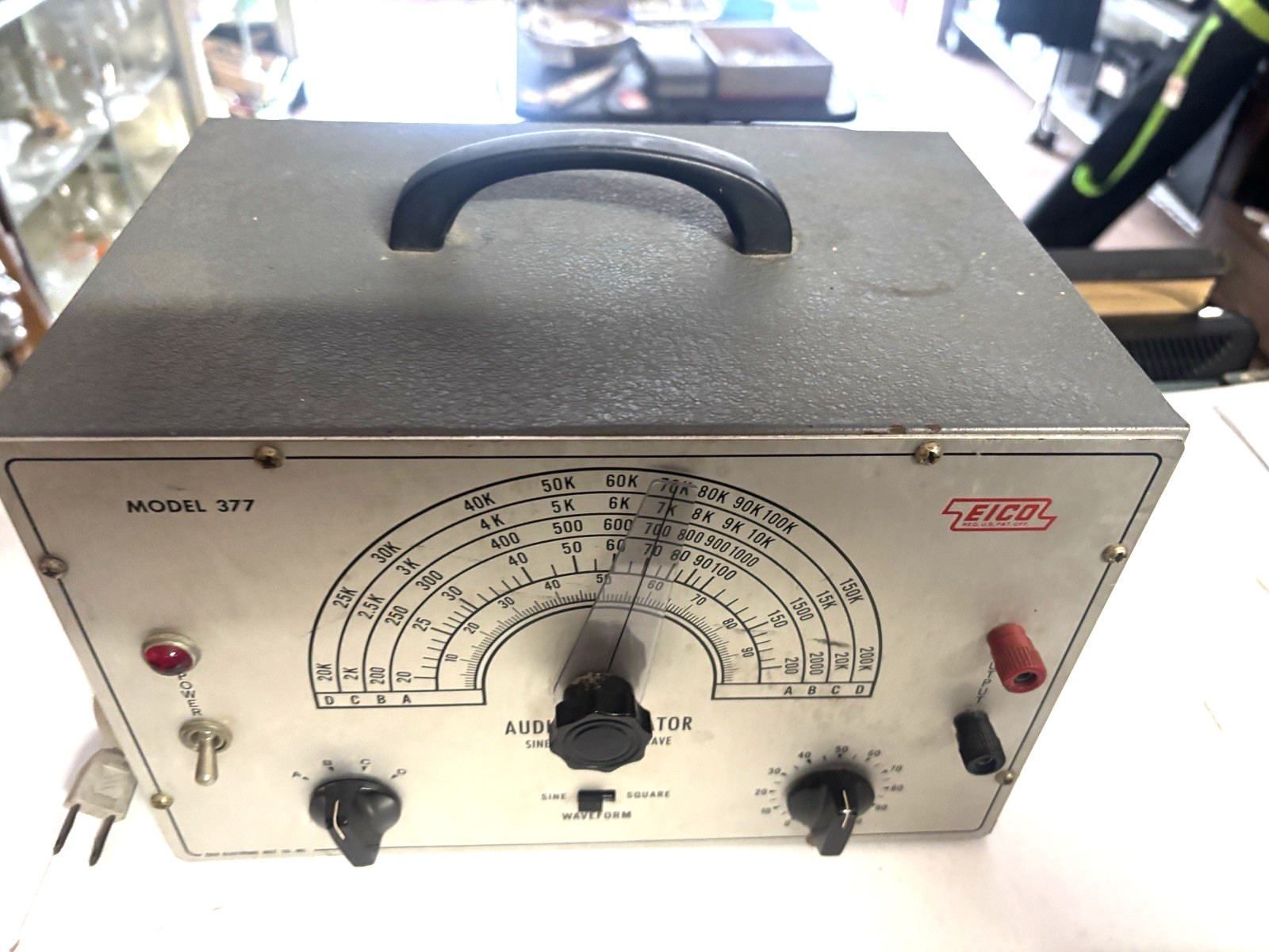 Vintage EICO Model 377 Audio Generator Sine & Square Wave - TESTED AND WORKS
