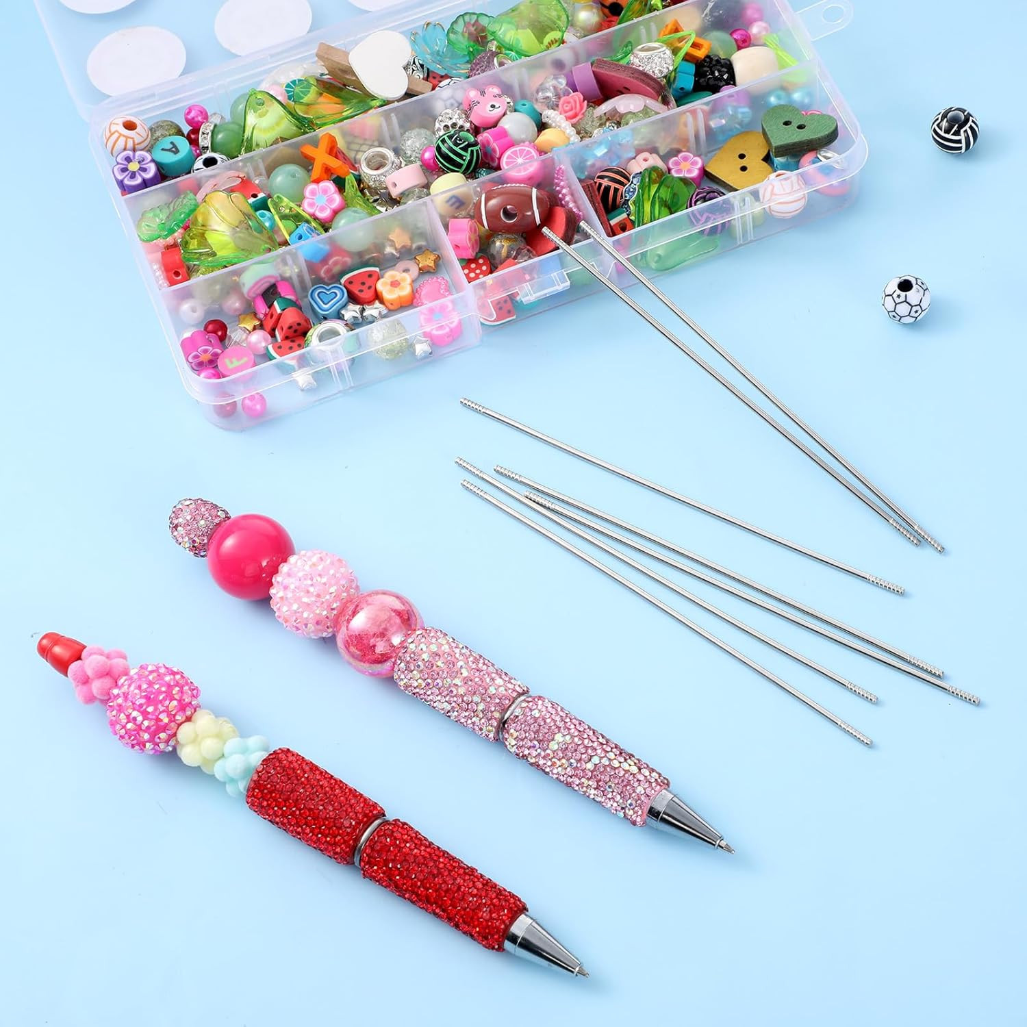 20 Stainless Steel Pen Extenders for Beadable Pens - 4.6 Inches