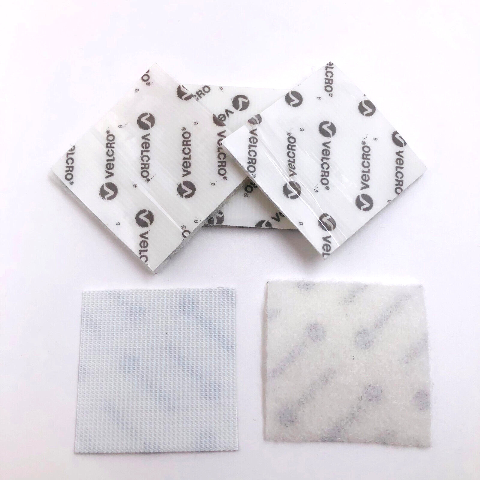 VELCRO 2” x 2” Industrial Heavy Duty Squares White Strips Brand Self Adhesive