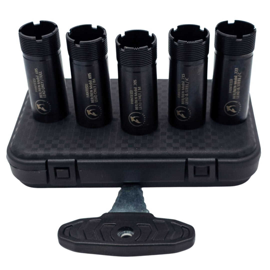 Beretta/Benelli Mobil Thread 12ga Flush Choke Tubes Set 5 pcs Black Pantessi