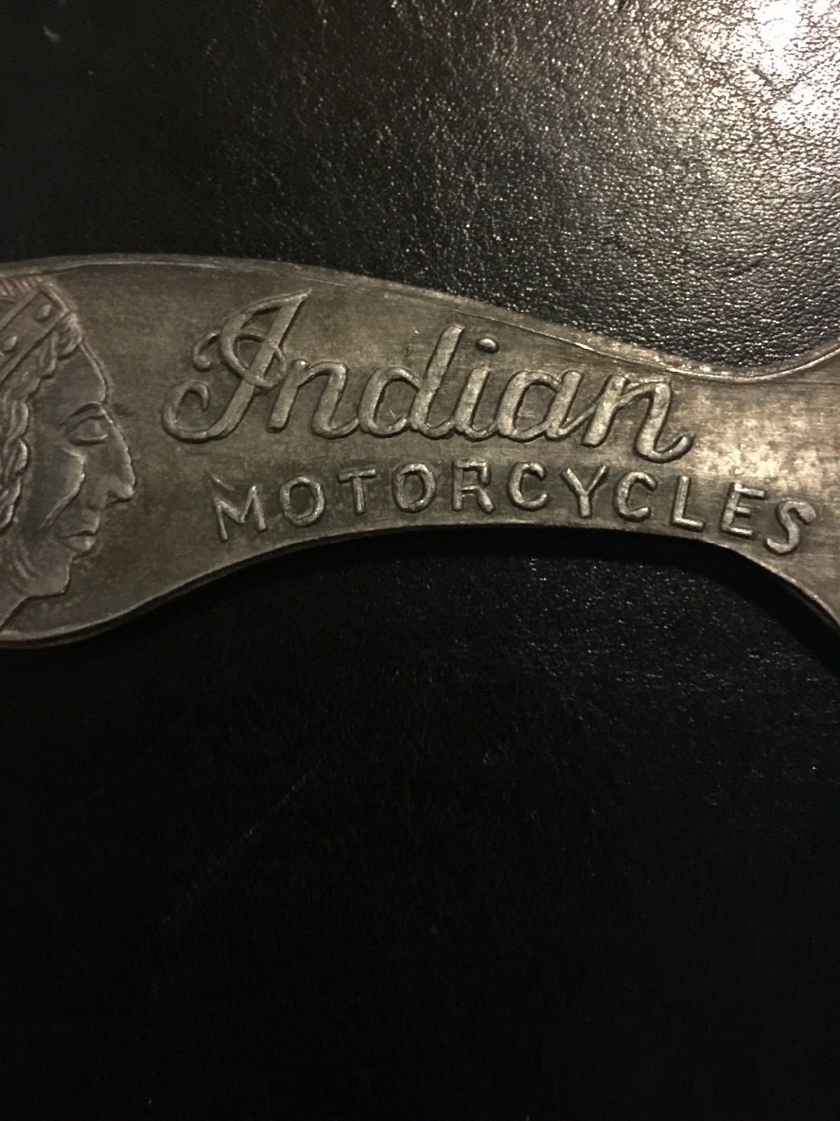 Indian Motorcycles Bottle Opener Solid Aluminum Metal Patina Beer Brewery Soda