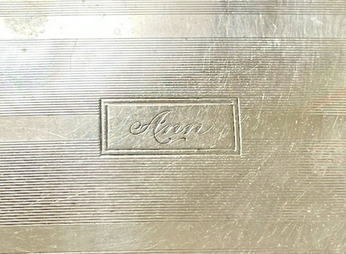 R Blackinton Co Cigarette Case Sterling Silver Vintage