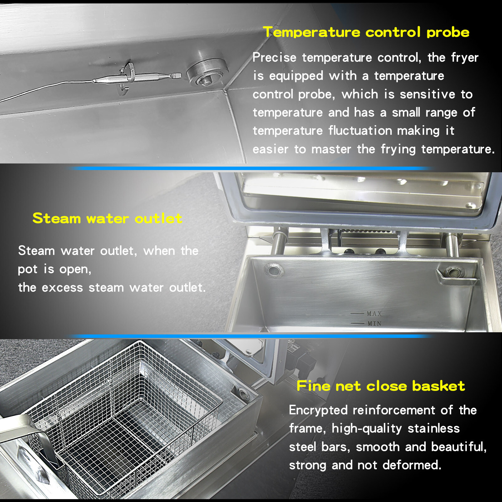 Kolice Commercial 25L Natrual Gas(LNG) Pressure Deep Fryer with Oil Filtration