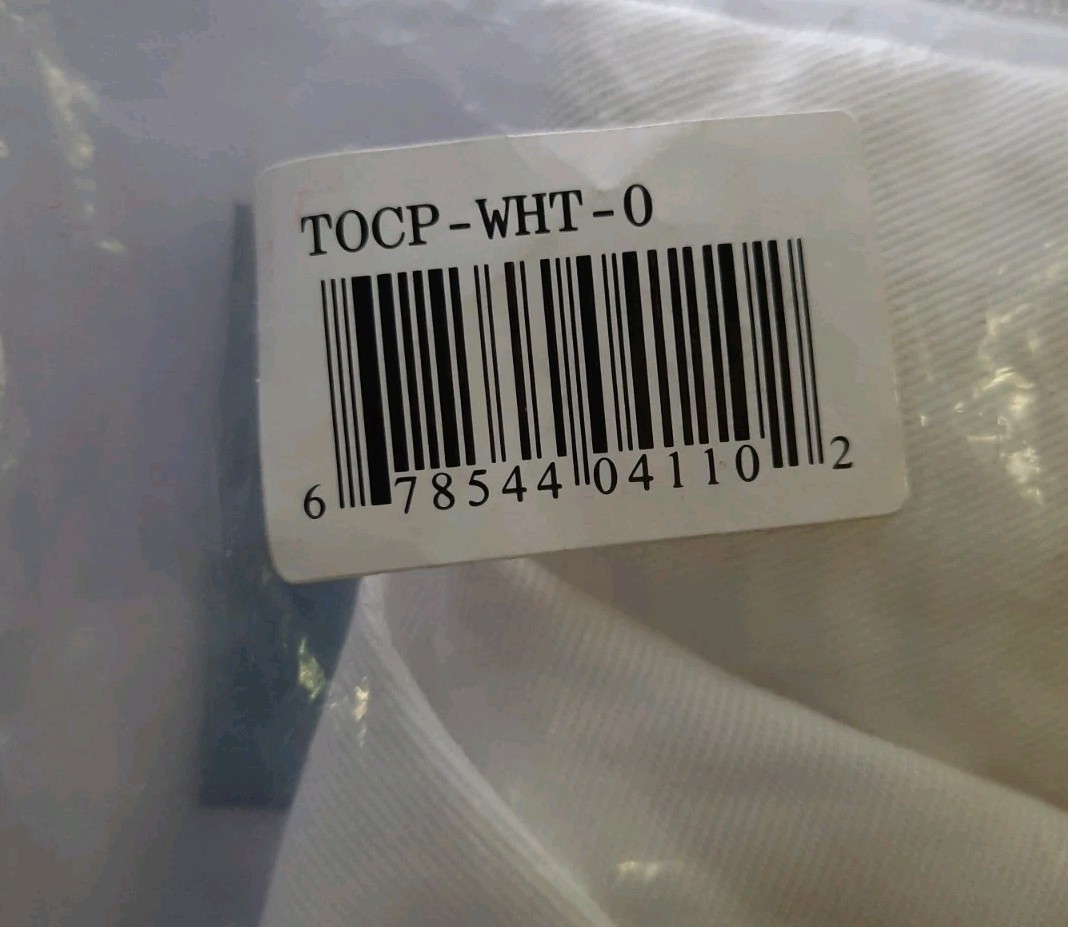 Chef Works A963 white toque chef's hat new sealed, free shipping