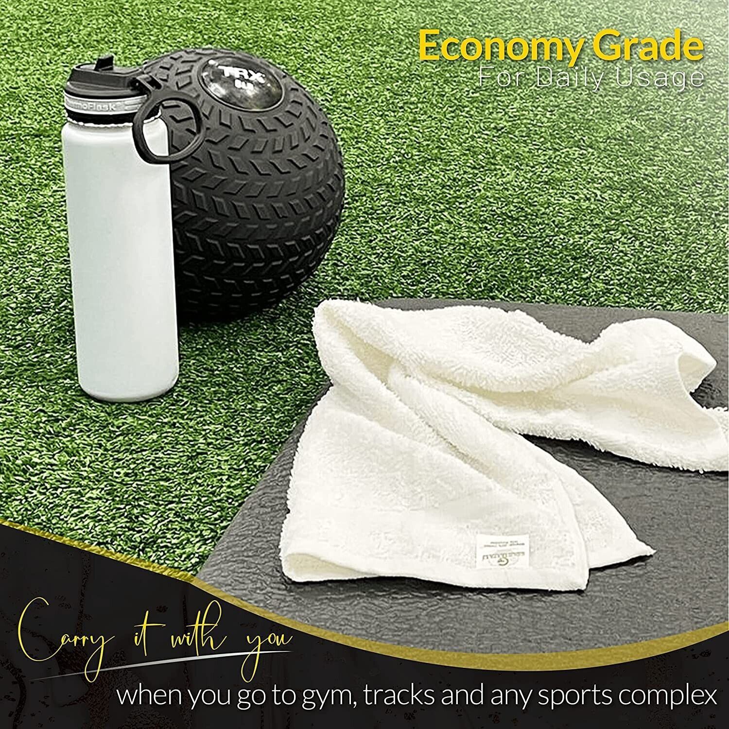 Bulk Pack of 60 Hand Towel Set 16x27 Cotton Blend Salon Gym Spa Hotel Use Towels