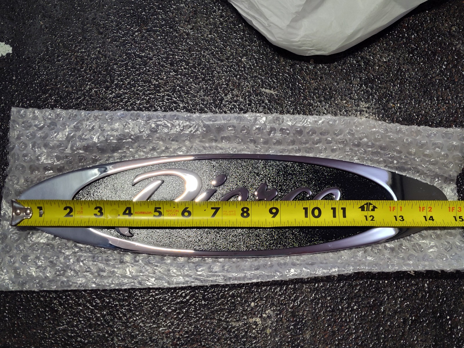 Pierce Chrome Truck Logo Emblem 15” X 4”