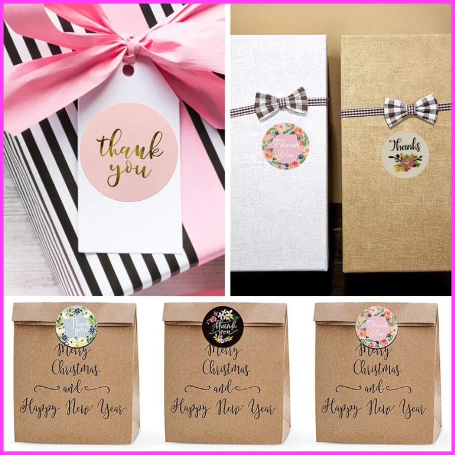 1.5 inch Thank You Stickers Thank You For Supporting My Small Business Stickers