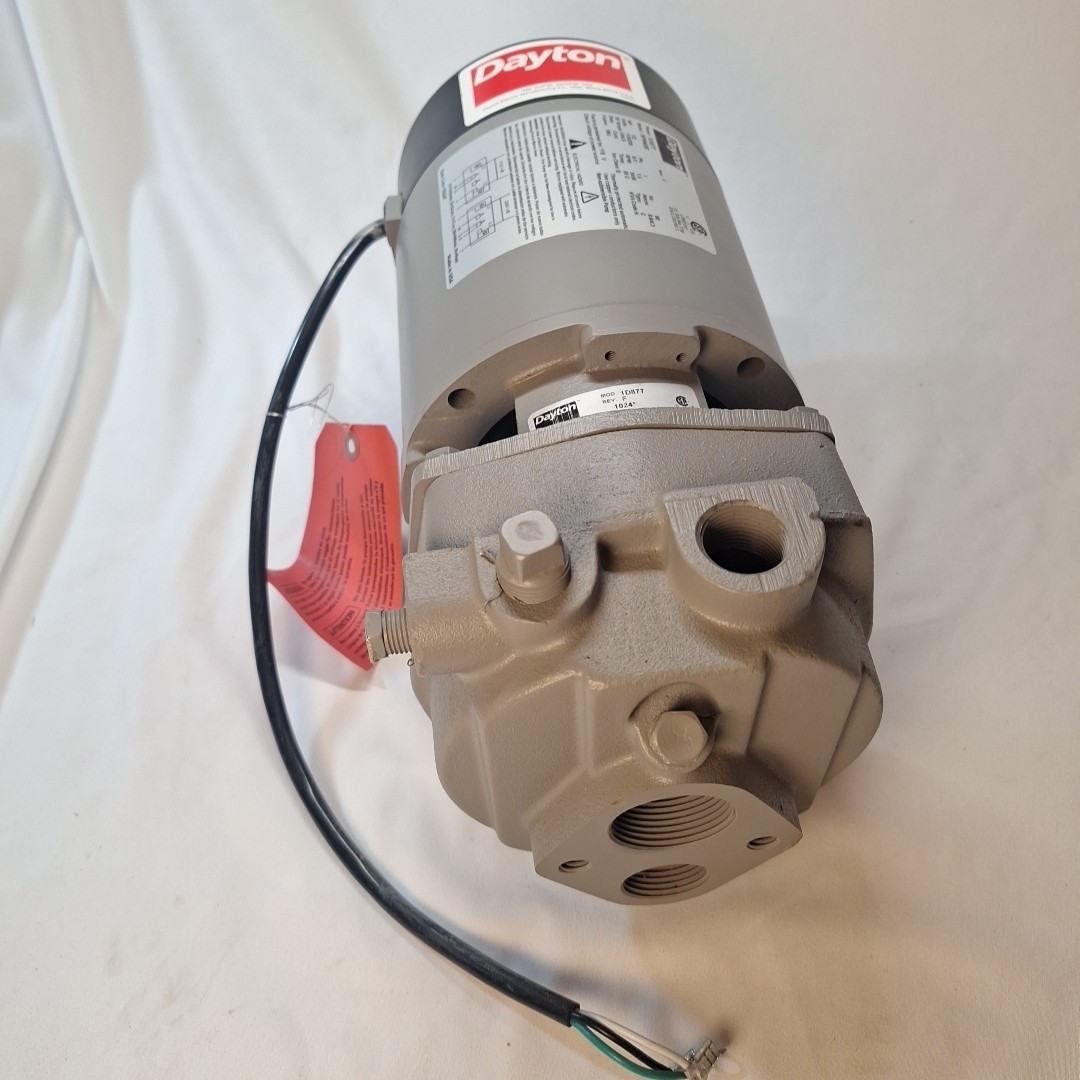 Dayton 1D877 Convertible Well Jet Pump 1/2 HP 1.25" Inlet 0.75" Discharge