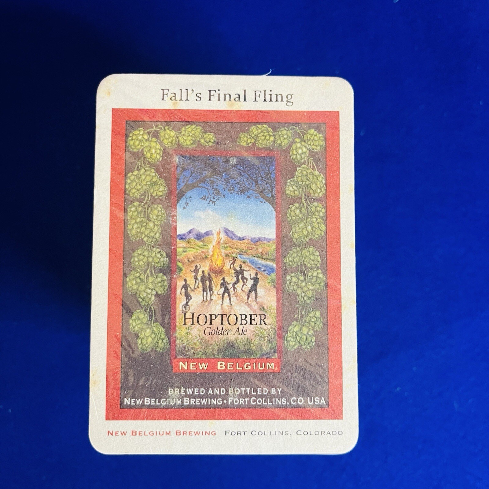 Hoptober Golden Ale Fall's Final Fling Lot of 100 Coasters New Belgium