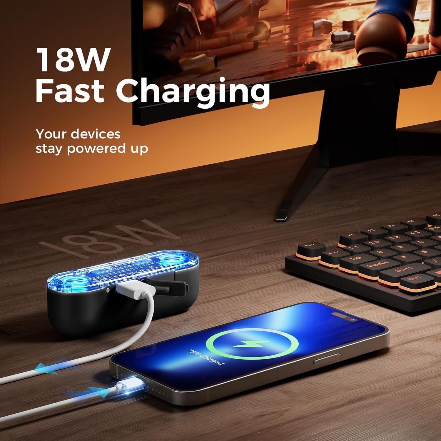 OCOOPA Magnetic 2 in 1 Rechargeable Electric Hand Warmers 10000mAh 16hours Heat