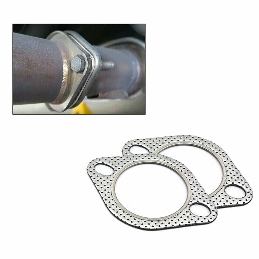 Set of 5 Exhaust Gasket 3inch 2 Bolt High Temp Exhaust Flange Gasket Heavy Duty