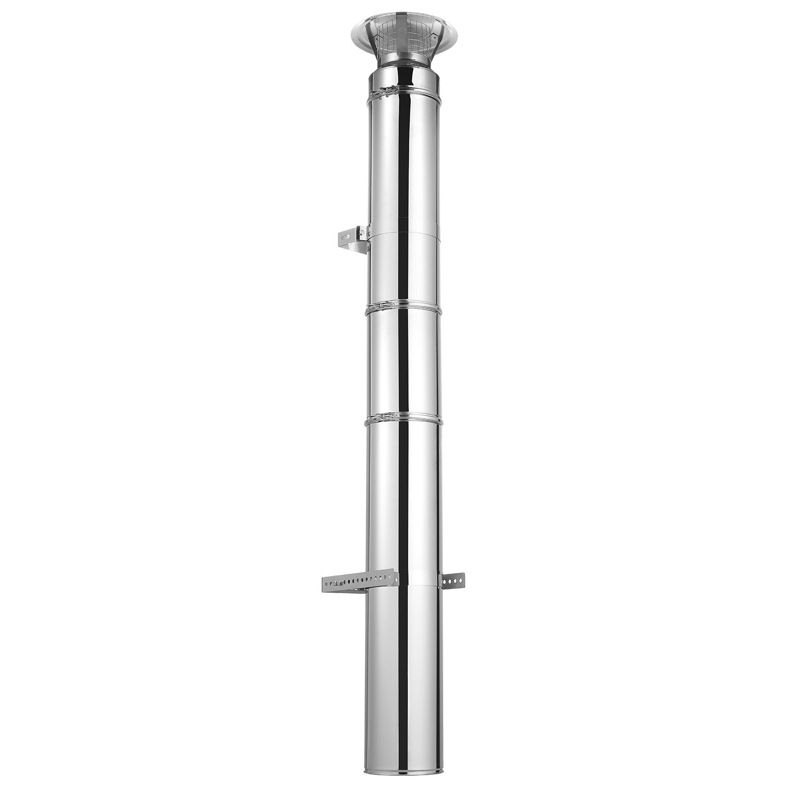 Uimoso 6 x 48 Inch Stainless Steel Insulated Double-Wall Chimney Pipe