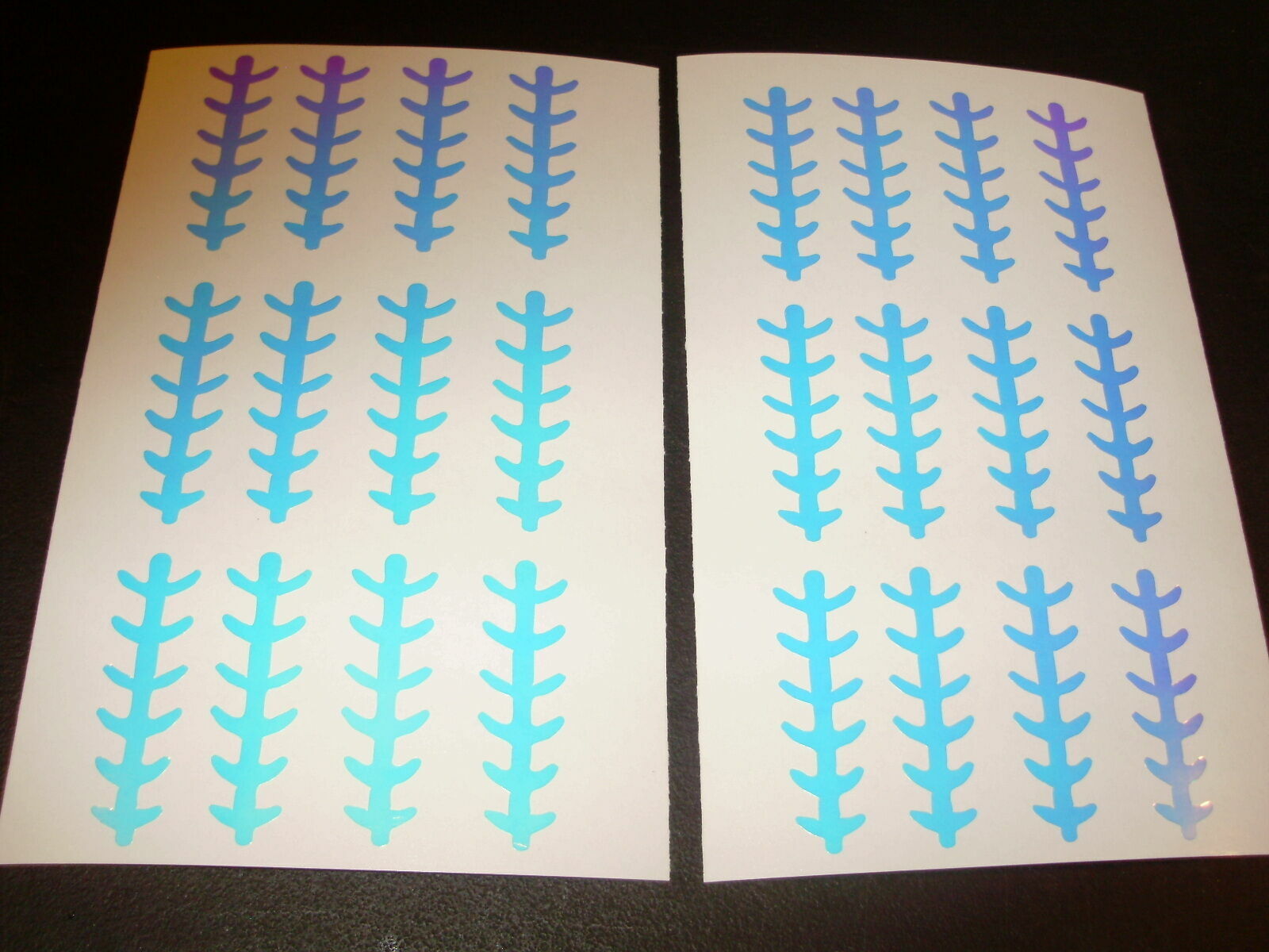 NEW!! GLOW UV LADDERBACK DIE CUT Lure Tape 2.5", 2.75", 3", 4", 5", 6", 7", 8"