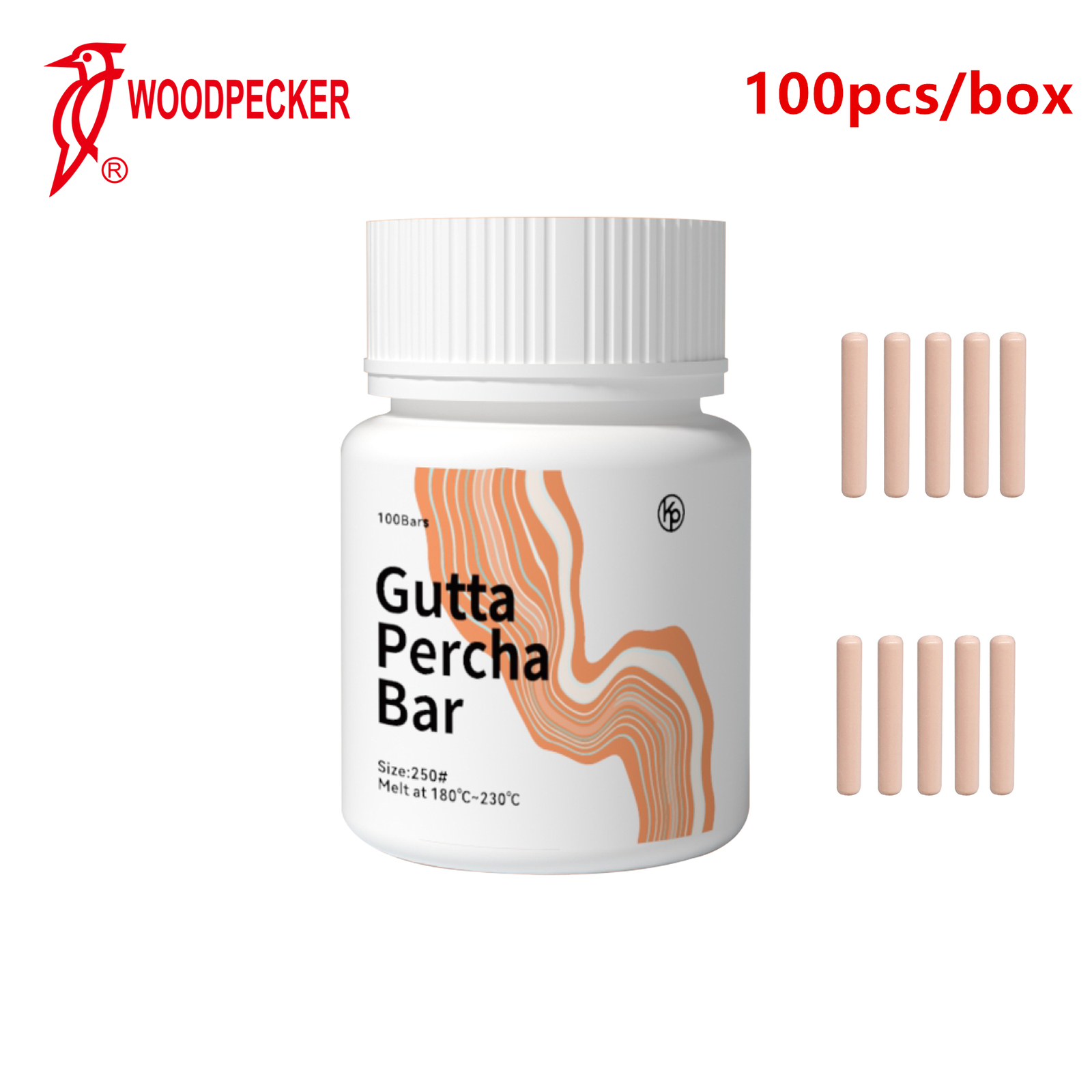100X Woodpecker DENTAL Gutta Percha Bar for Obturation Endodontic FI-G/P Gun Pen