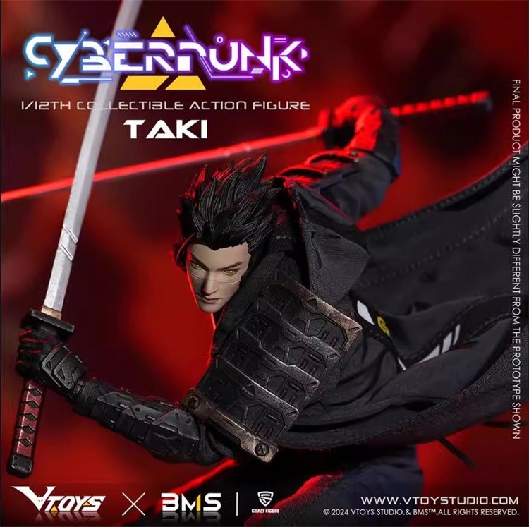 2026New VTOYS VSD010 Cyberpunk TAKI 1/12 Collectible Action Figure In Stock H 7"
