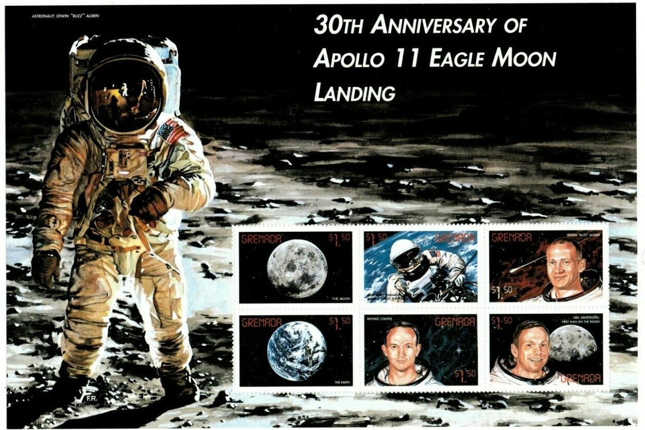 Grenada 1999 - Moon Landing Space - Sheet Of 6 Stamps - Scott #2868 - MNH