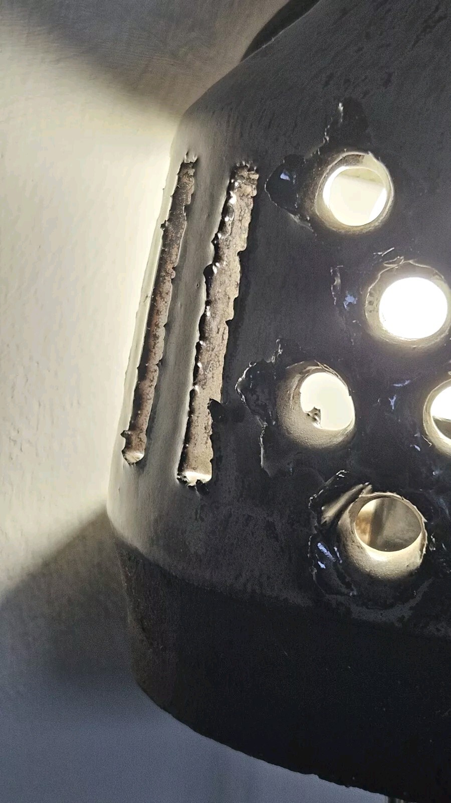 A Pair of Lovemose Danish brutalist Stoneware Vintage Wall Lights