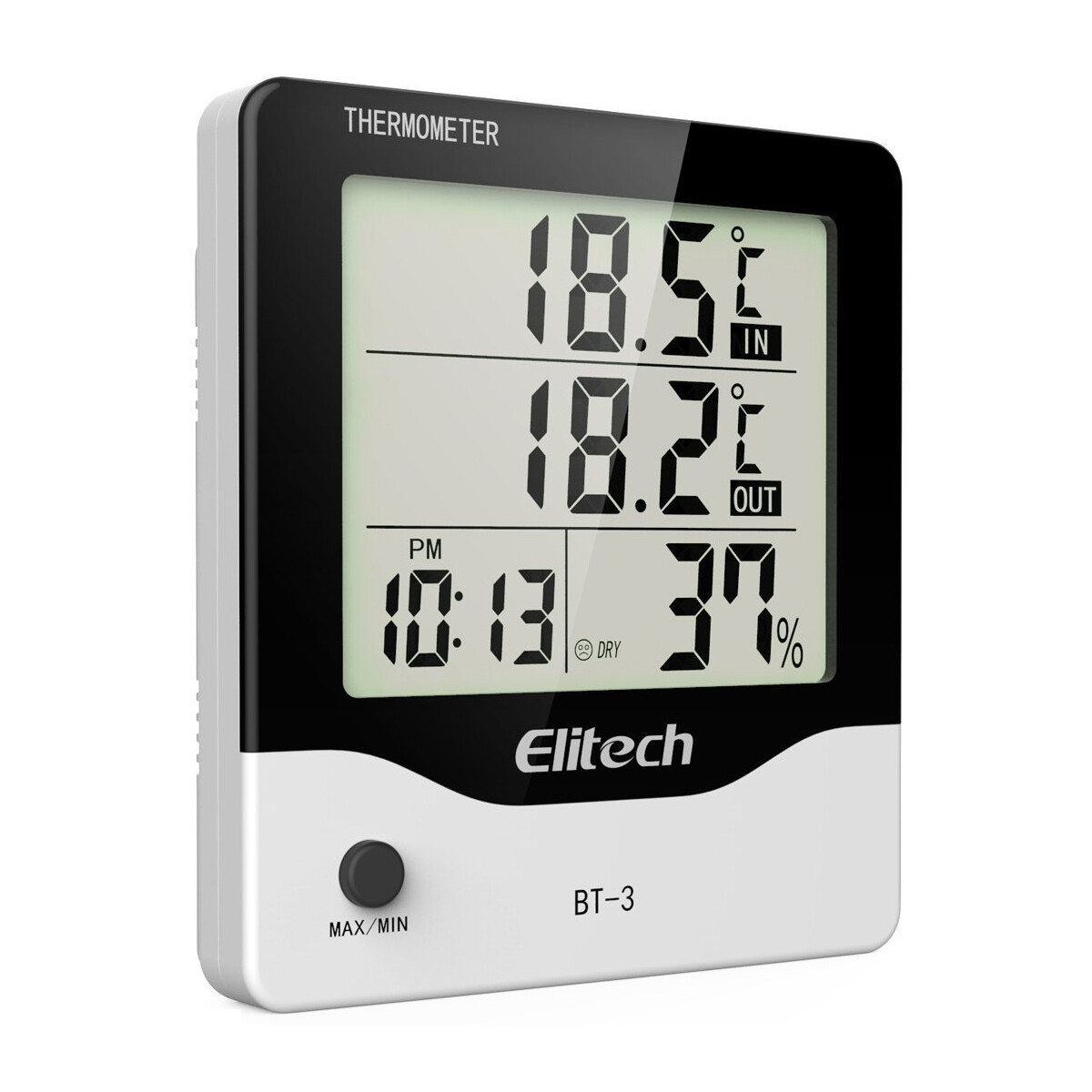 Elitech BT3 Indoor Thermometer Hygrometer Humidity Temperature Meter LCD Digital