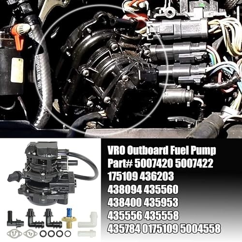 Replacement Fuel Pump Kit for Johnson and Evinrude Outboard Motors 1991