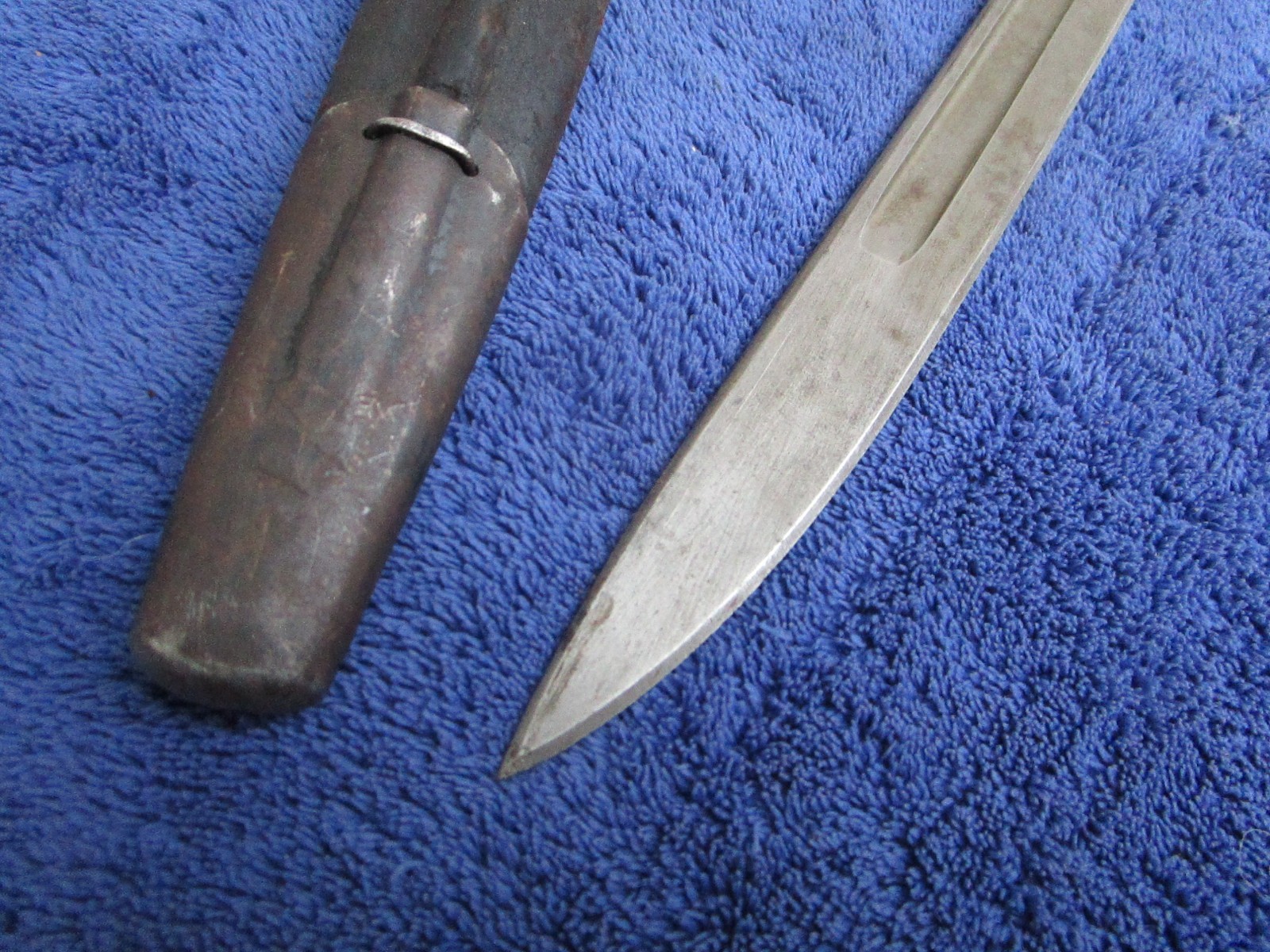 RARE ORIGINAL US M1913 REMINGTON BAYONET AND SCABBARD MAUSER RIFLE CONVERSION