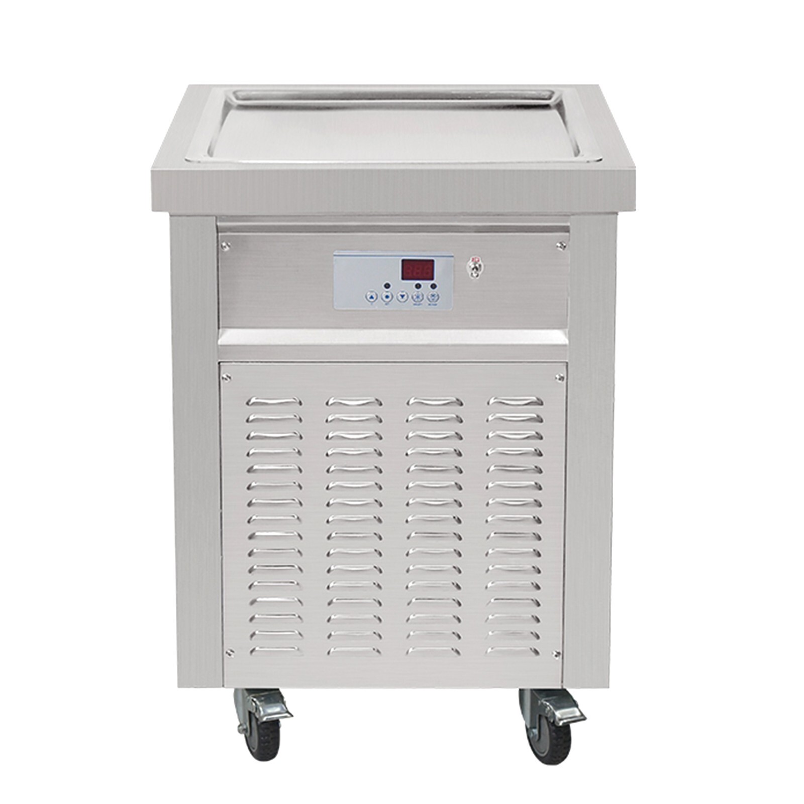 Commercial ETL 21''x21" square pan roll ice cream machine fried ice cream maker