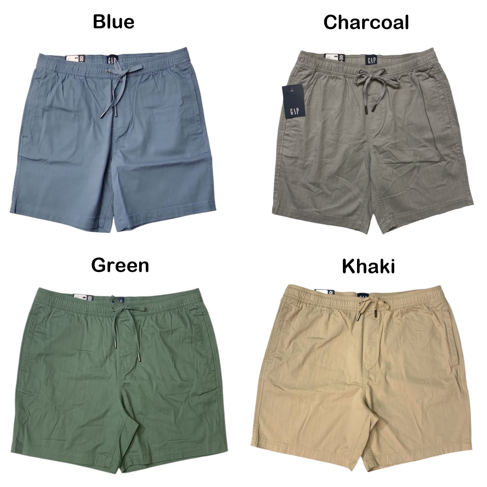 Gap Men's Soft Cotton 7" Inseam Pockets Pull On Short