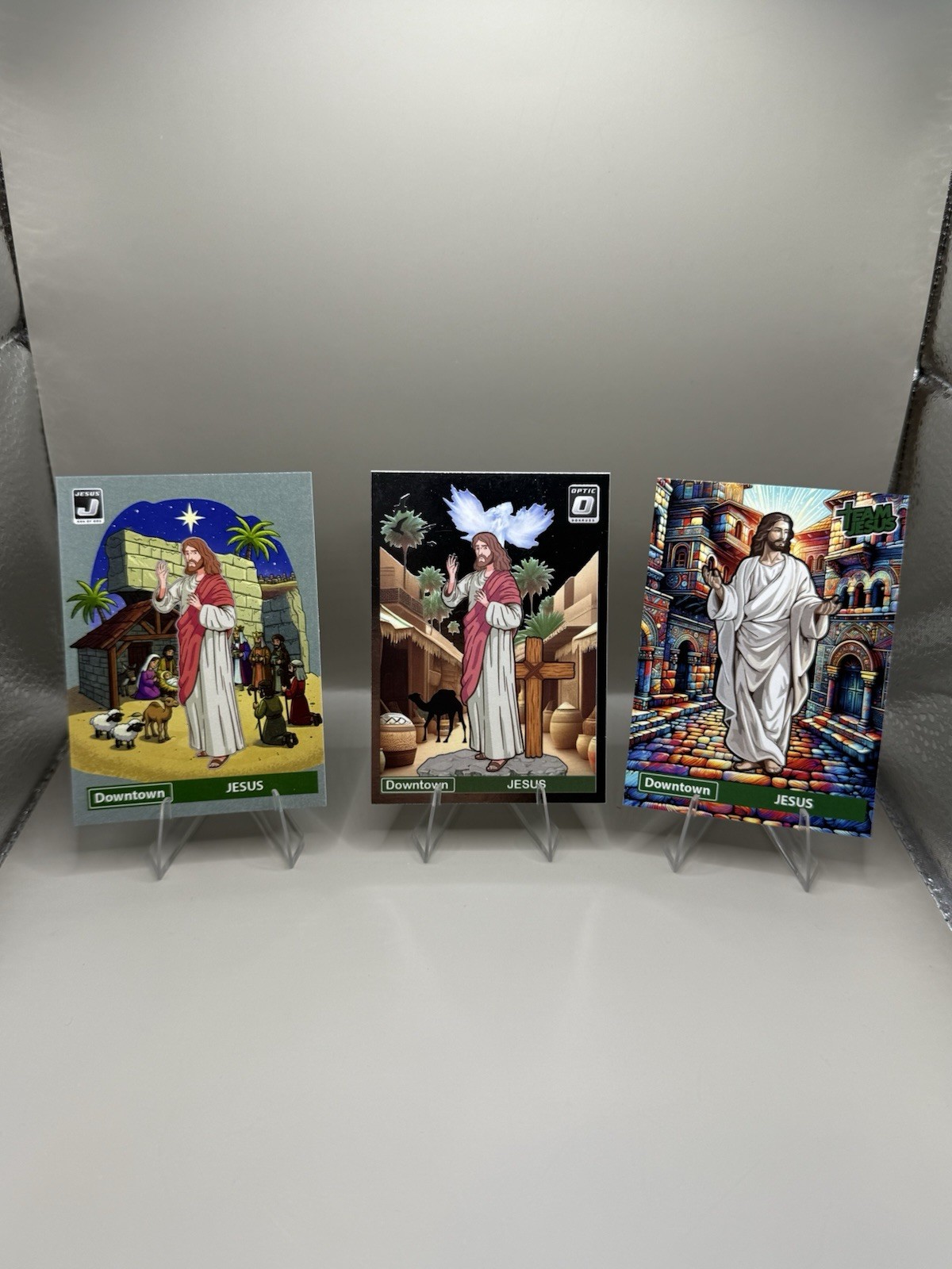 3 Card Lot Downtown Jesus Custom Cards Free Shipping