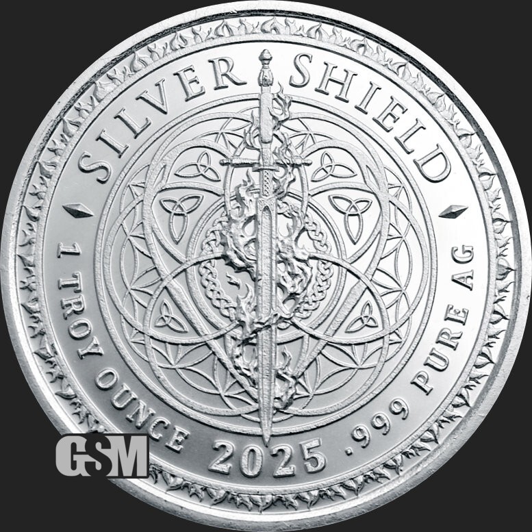 2025 - CHRIST IS COMING Silver Shield Silver Round Coin 1 oz .999 Fine Silver