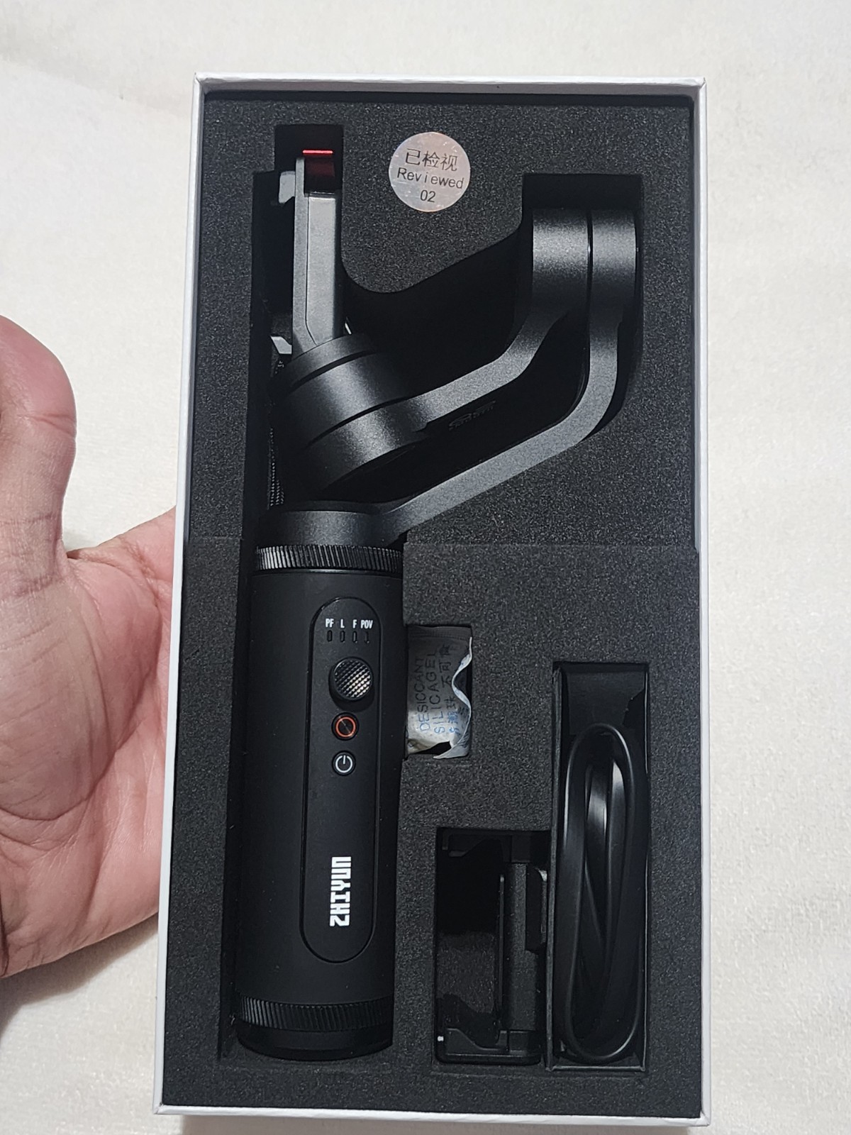Zhiyun Smooth Q2 Black Smartphone Gimbal Stabilizer NEW OPEN BOX