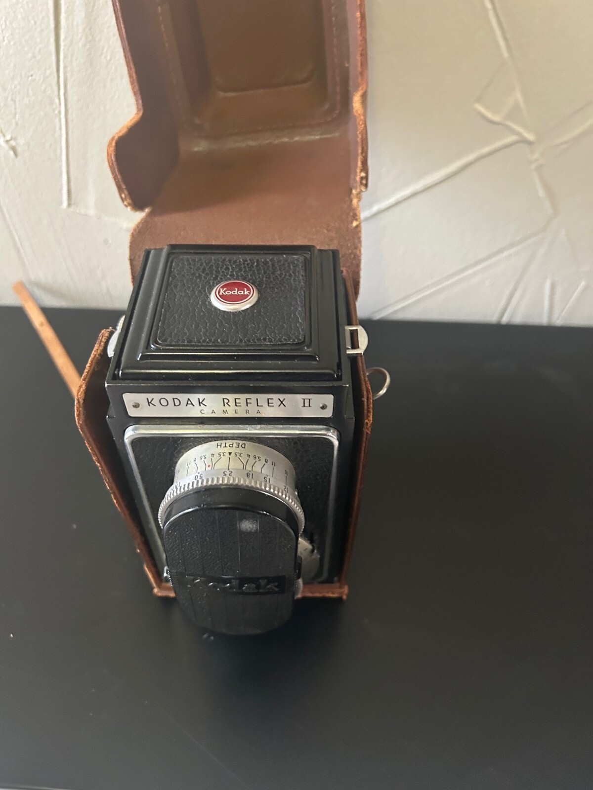 Kodak Reflex II Camera in Leather Case
