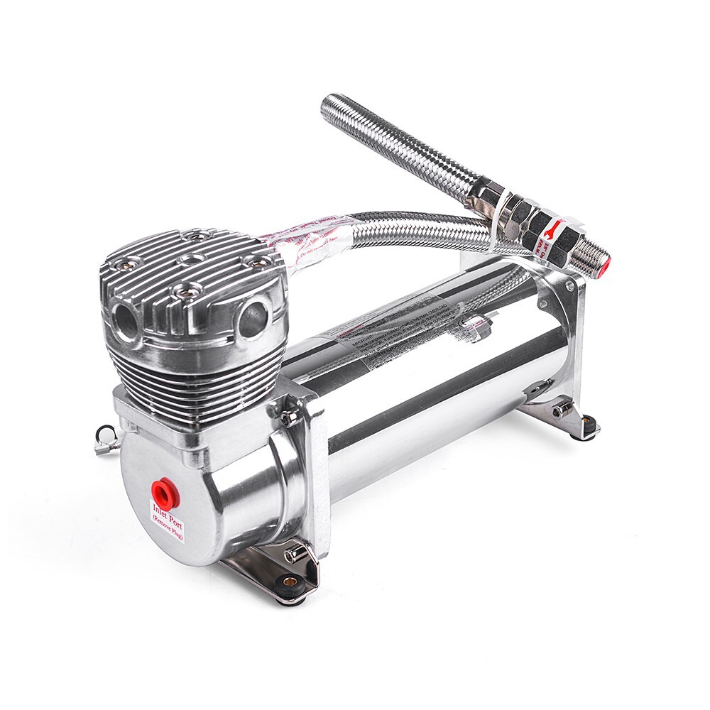 Air Suspension Compressor 3/8 NPT 200 PSI Heavy Duty Air Train Horn 12V