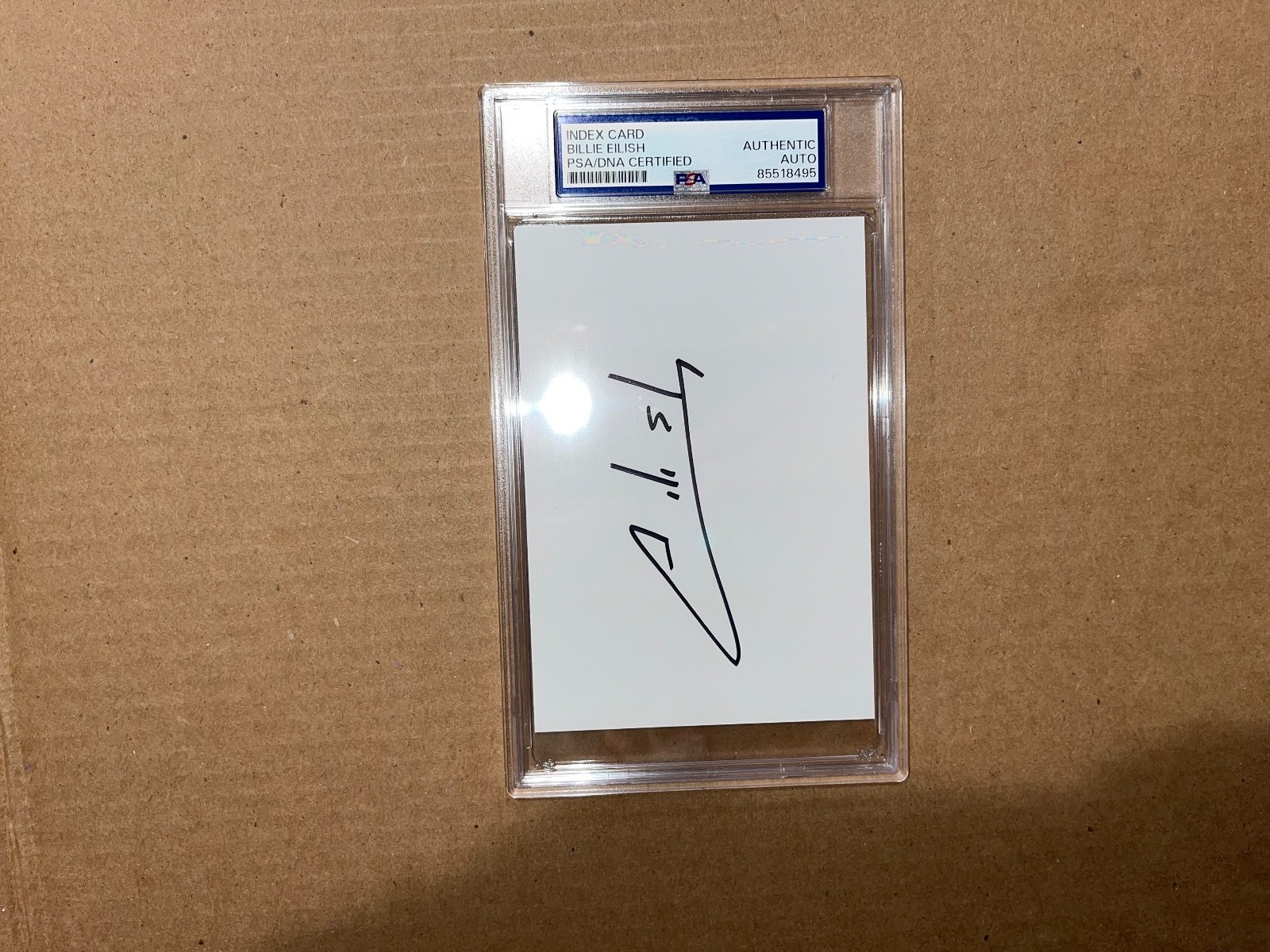 Billie Eilish Signed Autographed PSA/DNA Slab Slabbed Encapsulated Autograph