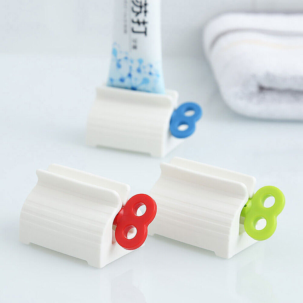 3Pcs Rolling Tube Toothpaste Squeezer Manual Dispenser Seat Holder Home Bathroom