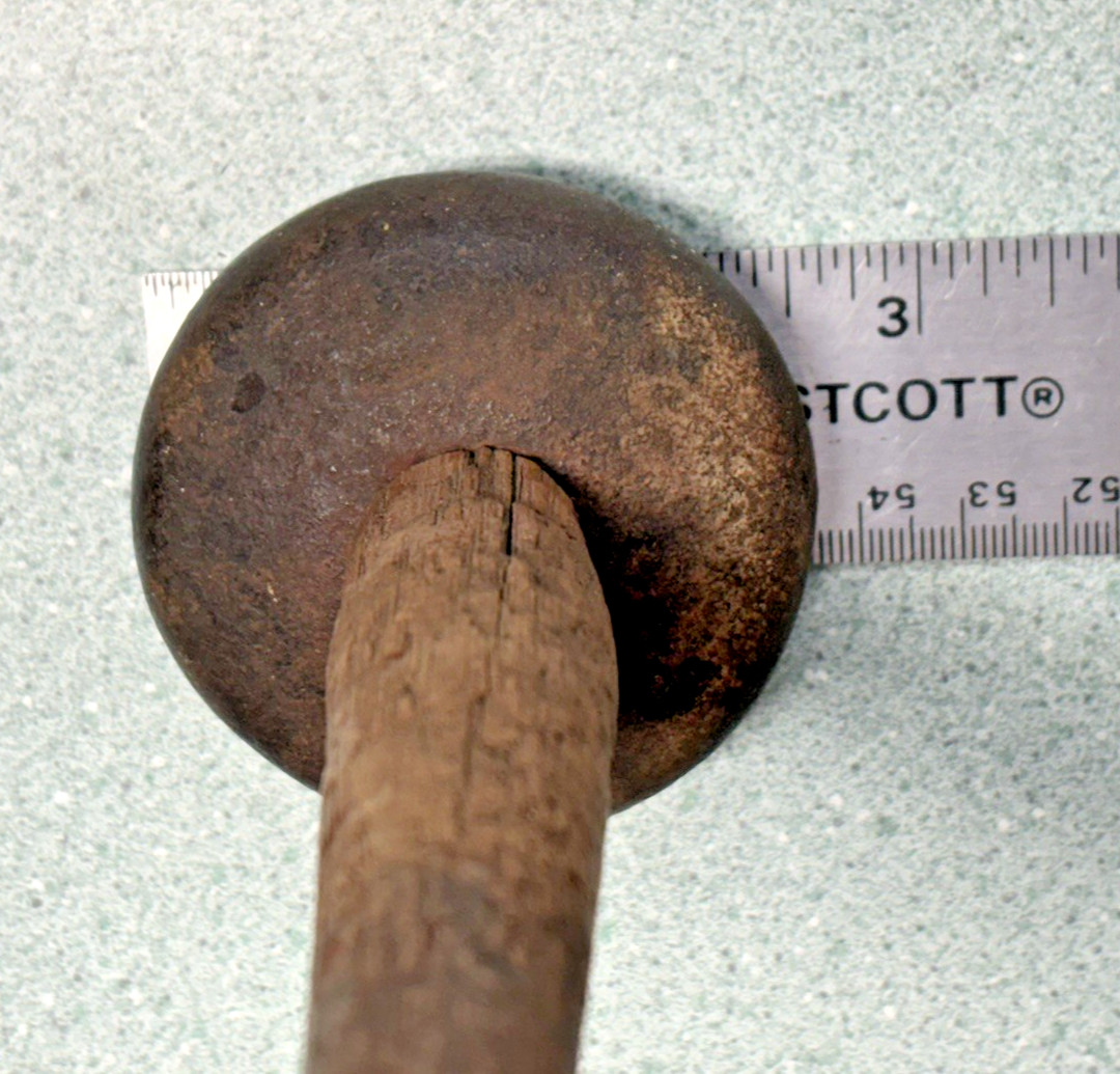 Antique Macadamizing Knapping Napping Hammer Rock Stone Dressing Unmarked NICE