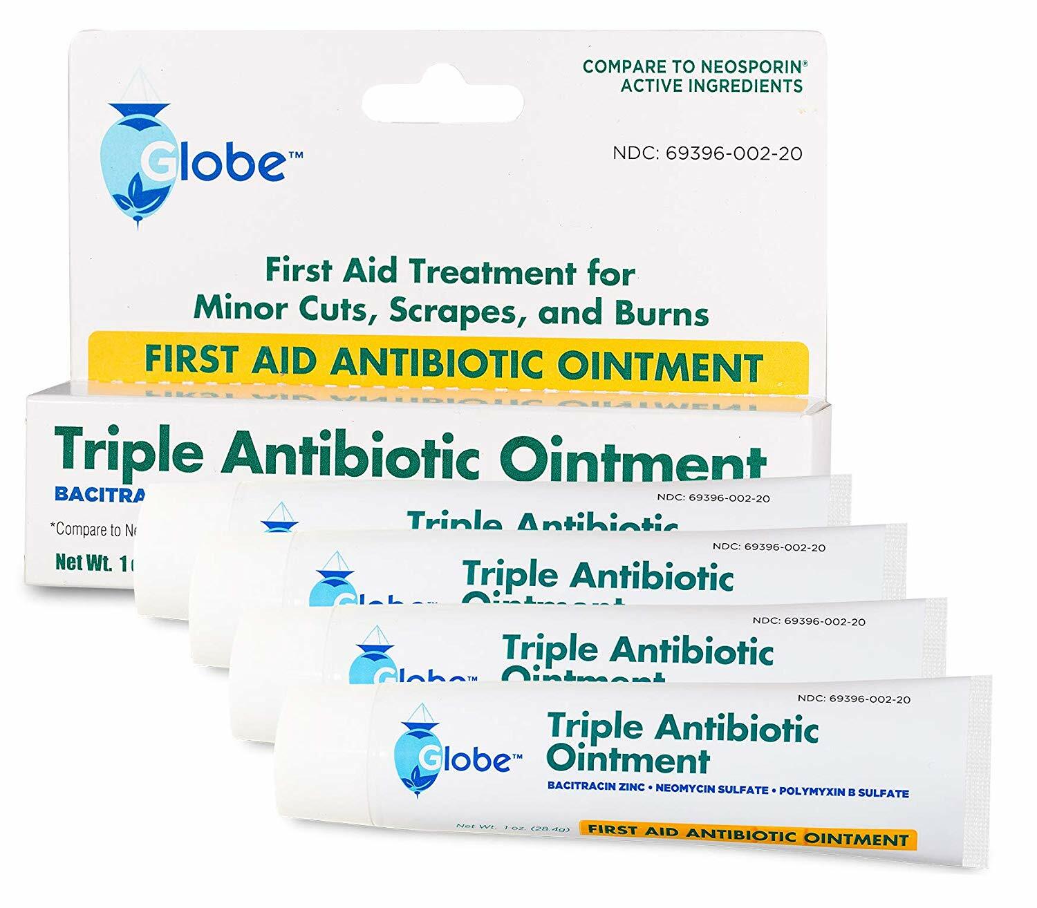 First Aid Triple Antibiotic Ointment 1oz - - 4 Tubes (Total 4 oz received)